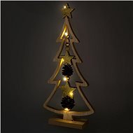 RETLUX RXL 314 Weihnachtsdekoration Baum aus Holz 7 LED - warmweiß - Weihnachtsbeleuchtung