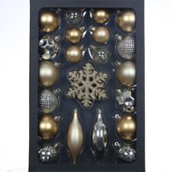 RETLUX RXL 387 Set of ornaments 25pcs gold - Christmas Ornaments
