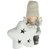 RETLUX RXL 512 Ceramic angel with star 1 LED WW - Christmas Decoration