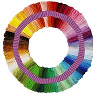 Ruhhy 25662 Set of coloured embroidery threads 150 pcs × 8 m - Yarn