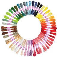 Ruhhy 25680 Set of coloured embroidery threads 50 pcs × 8 m - Yarn