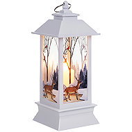 Ruhhy 26753 LED Christmas lantern 12,5 cm, white - Lantern