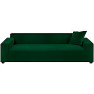 Ruhhy 26183 Elastic cover for corner sofa 190-230 cm, cushion 45 x 45 cm, green - Cover
