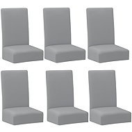 Ruhhy 25991 Elastic chair cover, 65 x 40 x 35 cm 6 pcs, light grey - Chair Cover