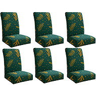 Ruhhy 26637 Set of elastic Christmas chair covers 6 pcs, green - Chair Cover