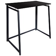 Ruhhy Folding wooden table 80 × 75 × 40 cm, black - Writing Desk