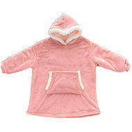Ruhhy 26144 TV hoodie with hood XXL, pink - Wearable Blanket