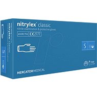 MERCATOR® Gloves Nitrylex classic blue 100pcs, size 2.5 mm, sized. S - Cleaning Gloves