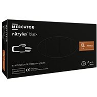 MERCATOR MEDICAL Nitrylex Black black, 100 pcs, size 1.5 mm XL - Medical Gloves