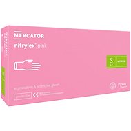 MERCATOR MEDICAL Nitrylex Pink pink, 100 pcs, size 2.5 mm S - Medical Gloves