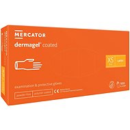 MERCATOR MEDICATOR Dermagel Coated bílé 100 ks, vel. XS - Medical Gloves