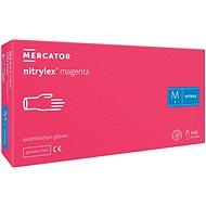 MERCATOR MEDICATOR Nitrylex Magenta růžové, 100 ks, vel. M - Cleaning Gloves