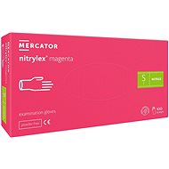MERCATOR MEDICATOR Nitrylex Magenta růžové, 100 ks, vel. S - Medical Gloves