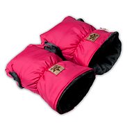 Baby Nellys DUO stroller sleeve dark pink - Stroller Hand Muff