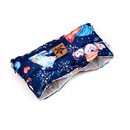 Baby Nellys Stroller Sleeve PREMIUM Winter friends, garnet - Stroller Hand Muff