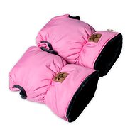 Baby Nellys DUO stroller sleeve, light pink - Stroller Hand Muff