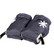 Baby Nellys Stroller Sleeve WOOL WOOL - graphite - Stroller Hand Muff