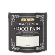Rust-Oleum Floor Paint, Chalky Finish Floor Paint, White - Floor Paint