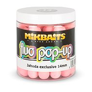 Mikbaits Floating Fluo Boilies Strawberry Exclusive, 14mm, 250ml - Pop-up Boilies