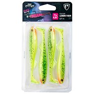 FOX Rage Slick Shad Ultra UV 11cm Lemon Tiger 4pcs - Rubber Bait