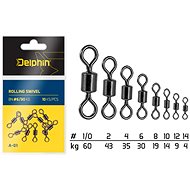 Delphin Rolling Swivel A-01, size 2, 43kg, 10pcs - Swivel