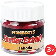 Mikbaits Soft Feeder Extrusions Strawberry 3 × 50 ml - Extruded