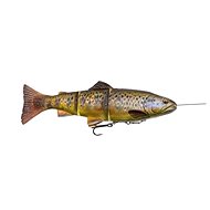 Savage Gear 4D Line Thru Trout, 15cm, 35g, SS Dark Brown Trout - Rubber Bait