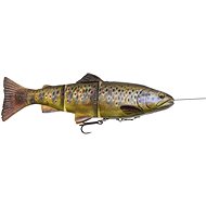Savage Gear 4D Line Thru Trout, 15cm, 40g, MS Dark Brown Trout - Rubber Bait