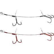 Savage Gear Carbon49 Double Stinger, size 1, 10.5cm, 16kg, 2pcs - Rig