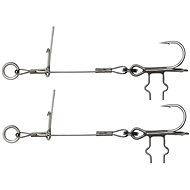 Savage Gear Carbon49 T-Treble Spike Stingers, size 2/0, 0.70mm, 23kg, 11.5cm, 2pcs - Rig