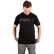 FOX Black/Camo Print T-Shirt veľkosť XXL - Tričko