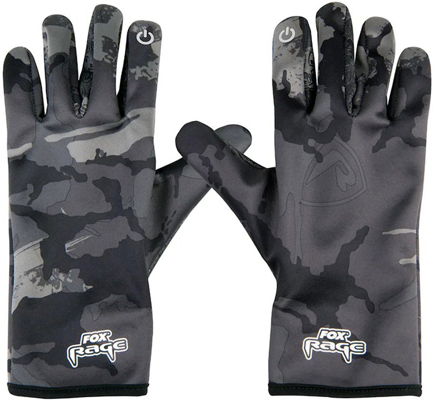 FOX Rage Thermal Camo Gloves XL - Fishing Gloves