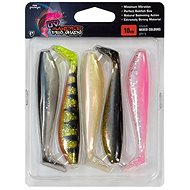 FOX Rage Zander Pro Loaded, 7cm, 5g, Size 1/0, UV Mixed Colors, 4pcs - Rubber Bait