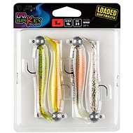 FOX Rage Spikey Shad Loaded, 9cm, 12g, Size 3/0, UV Mixed Colours, 4pcs - Rubber Bait