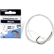 Zebco Trophy Worm Hook-to-Nylon, Size 6, 0.28mm, 70cm, 8pcs - Rig