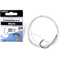 Zebco Trophy Worm Hook-to-Nylon, Size 4, 0.30mm, 70cm, 8pcs - Rig