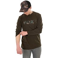 FOX Khaki / Camo Long Sleeve T-Shirt Size M - T-Shirt