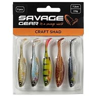 Savage Gear Craft Shad 8,8cm 4,6g Clear Water Mix 5pcs - Rubber Bait