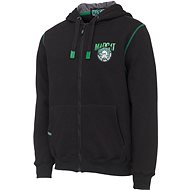 MADCAT Badge Logo Zip Hoodie Black Caviar Velikost M - Mikina