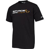 Savage Gear Signature Logo T-Shirt Black Ink - Tričko