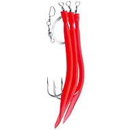 Aquantic Rubber Makk System 10/0 0,80mm 130cm Red - Rig