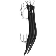 Aquantic Rubber Makk System 10/0 0,80mm 130cm Black - Rig