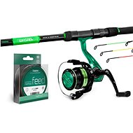 Delphin Feeder set GreenFEED 3,6m 100g - Fishing Kit 