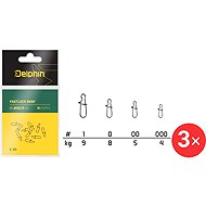 Delphin Fastlock Snap C-01 Size 00, 5 kg 3 × 10 pcs - Snap Hook
