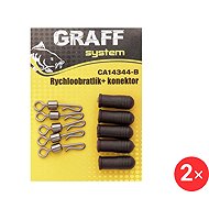 Graff Quick-reel + connector 2 × 5 pcs Black - Swivel