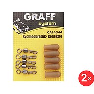 Graff Quick-reel + connector 2 × 5 pcs Brown - Swivel