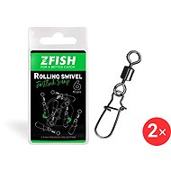 Zfish Rolling Swivel & Fastlock Snap, size 6, 2 × 10 pcs - Swivel