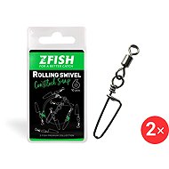 Zfish Rolling Swivel & Coastlock Snap, size 6, 2 × 10 pcs - Swivel