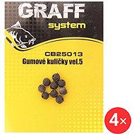 Graff Rubber balls Size 5, 4 × 10 pcs - Bead (Charm)