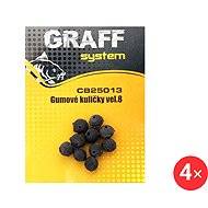 Graff Rubber balls Size 8, 4 × 10 pcs - Bead (Charm)